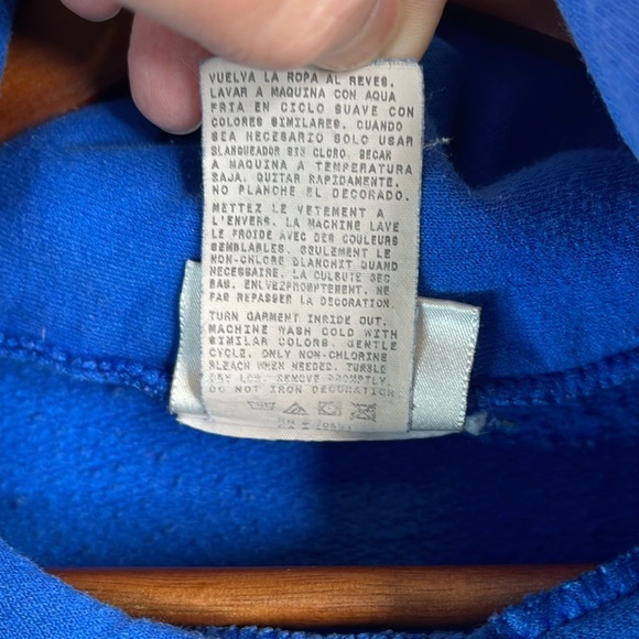 Disney World Mens Grumpy Graphic Royal Blue Hoodie Pull on Kangaroo Pocket L - Picture 10 of 12